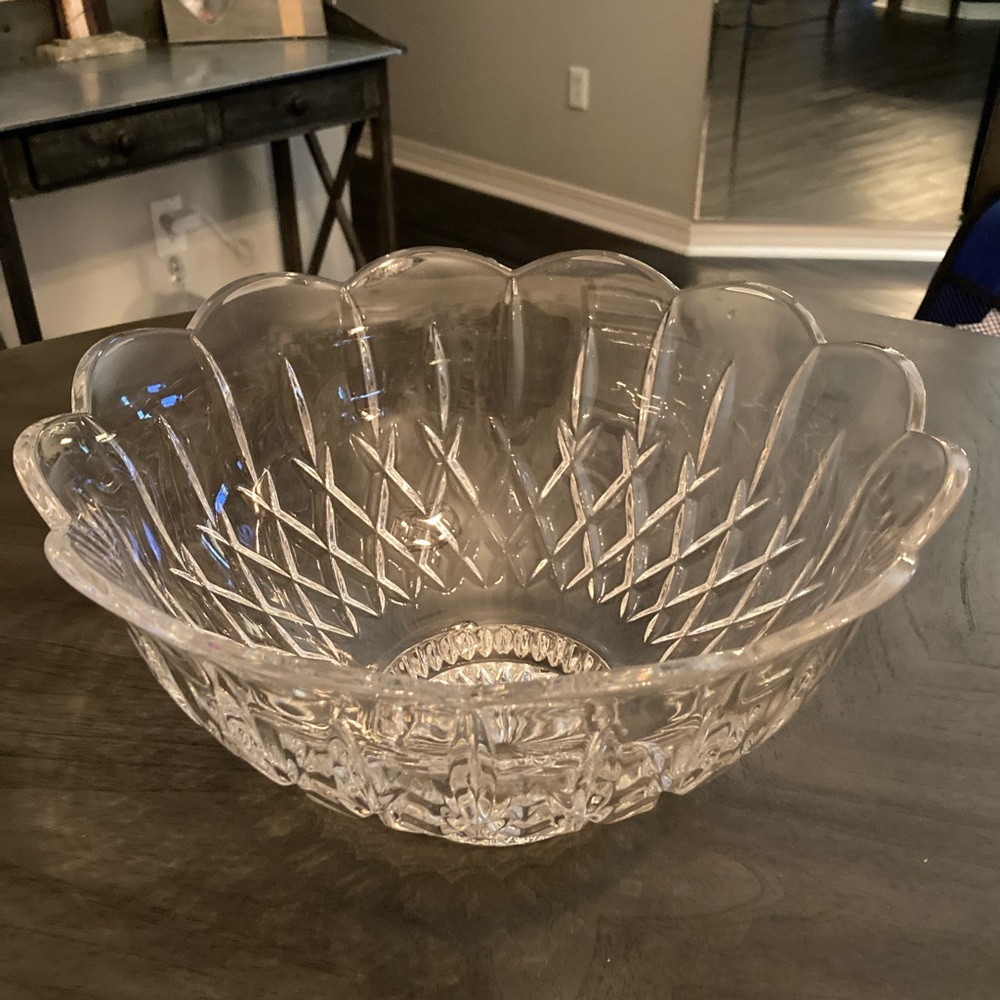 Gorham King Edward lead Crystal bowl